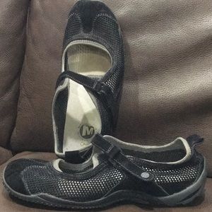 Merrell Black Mesh Mary Janes